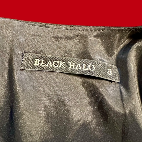 Black Halo ‘Classic 3/4 Sleeve Jackie O Sheath Dress’ in Black Size 8 Celeb Fave - Picture 3 of 16